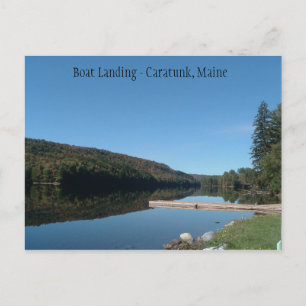 Caratunk, Maine - Bootsanlandung auf dem Kennebec Postkarte
