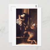 Caravaggio 1604-1606 Madonna & Child di Loreto Postkarte (Vorne/Hinten)