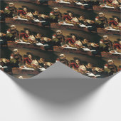 Caravaggio - Abendessen bei Emmaus - klassische Geschenkpapier (Ecke)