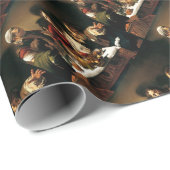 Caravaggio - Abendessen bei Emmaus - klassische Geschenkpapier (Rolleneckpunkt)