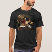 Caravaggio - Abendessen bei Emmaus - klassische T-Shirt (Vorderseite)