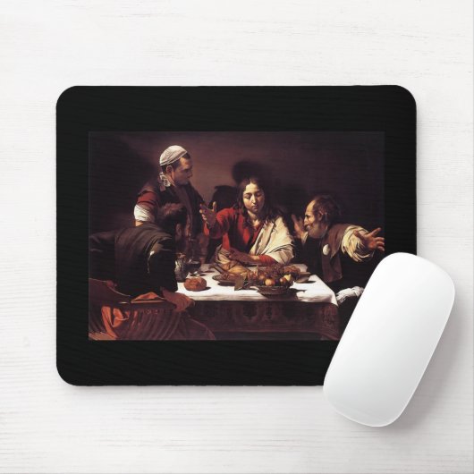 Caravaggio Abendessen bei Emmaus Mousepad (Mit Mouse)