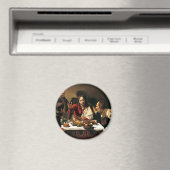 Caravaggio - Abendessen im Emmaus - Klassische Mal Magnet (In Situ (Geschirrspüler))