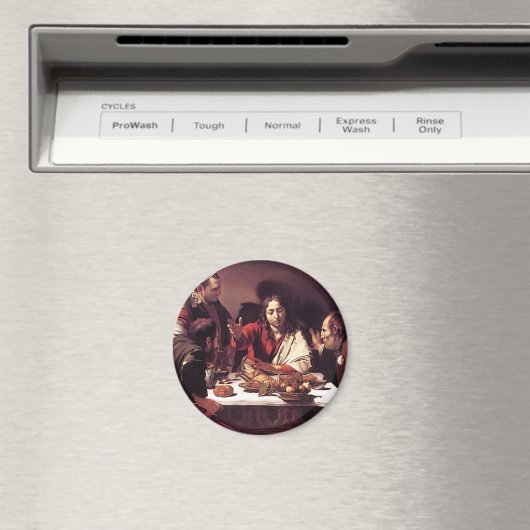 Caravaggio - Abendessen im Emmaus Magnet (In Situ (Geschirrspüler))