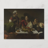 Caravaggio - Abendessen im Emmaus Postkarte (Vorderseite)