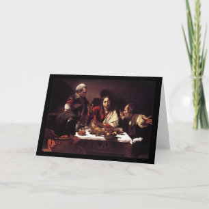 Caravaggio Abendmahl in Emmaus Karte