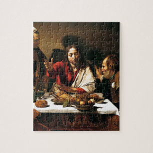 Caravaggio - Abendmahl in Emmaus - Klassisches Gem Puzzle