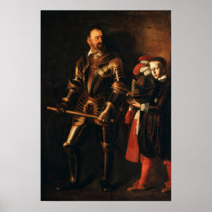 Caravaggio - Alof De Wignacourt Und Sein Page 1608 Poster