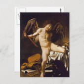Caravaggio - Amor Victorious Postkarte (Vorne/Hinten)