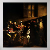 Caravaggio - Anruf von St. Matthew 1600 Poster (Vorne)