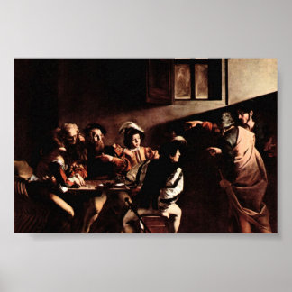 Caravaggio-Appeals von St. Matthew Poster