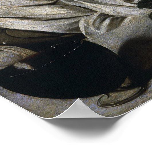 Caravaggio - Bacchus als Jugendlicher Poster (Ecke)