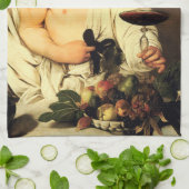 Caravaggio Bacchus-Geschirrtuch Küchentuch (Gefaltet)