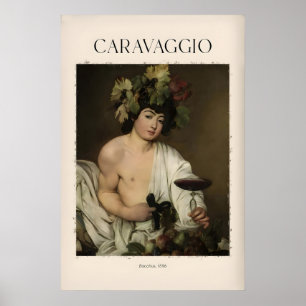 Caravaggio Bacchus Kunstprint - Römischer Gott des Poster