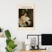 Caravaggio Bacchus Kunstprint - Römischer Gott des Poster (Heimbüro)