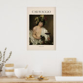 Caravaggio Bacchus Kunstprint - Römischer Gott des Poster (Küche)