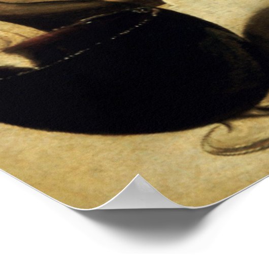 Caravaggio Bacchus Poster (Ecke)