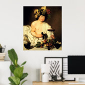 Caravaggio Bacchus Poster (Heimbüro)