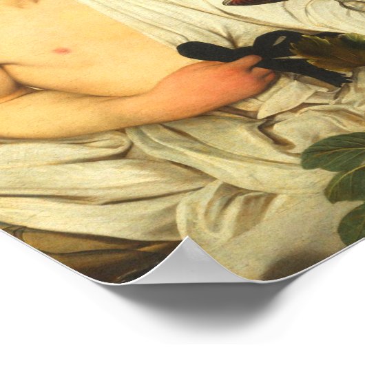 Caravaggio Bacchus Poster (Ecke)