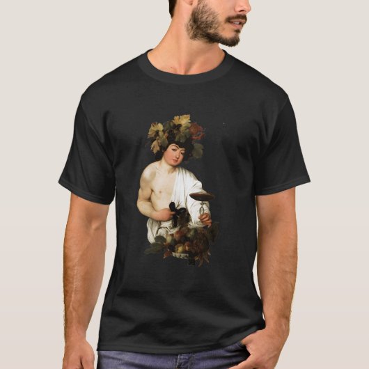 Caravaggio Bacchus T-Shirt (Vorderseite)