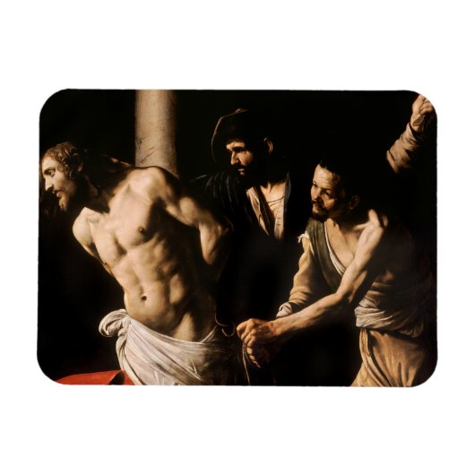 Caravaggio - Christus an der Säule Magnet (Horizontal)