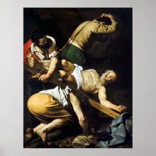 Caravaggio Crucifixion des Heiligen Peter Poster