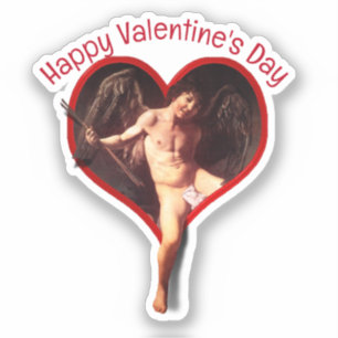 Caravaggio Cupid Valentinstag Aufkleber
