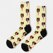 Caravaggio Cupid Valentinstag Socken (Linkes Detail)