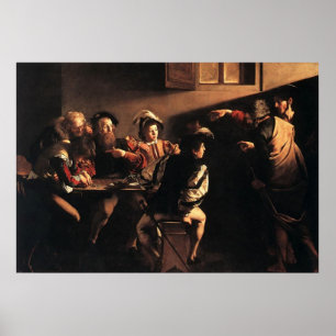Caravaggio das Nennen von St Matthew Poster