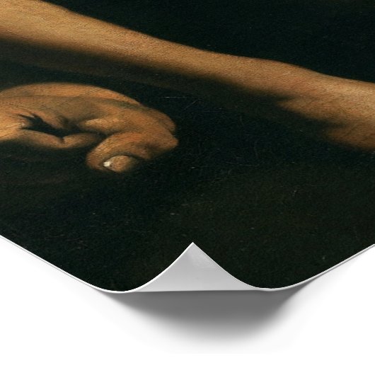 Caravaggio - David und Goliath Poster (Ecke)