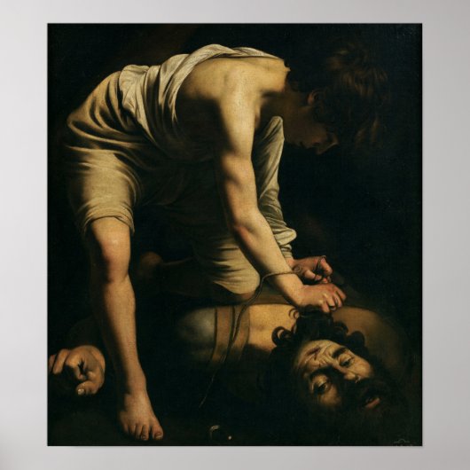Caravaggio - David und Goliath Poster (Vorne)