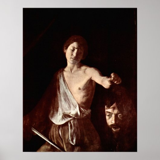 Caravaggio - Der Kopf von Medusa, Tondo Poster (Vorne)