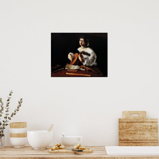 Caravaggio - Der Lute Player Poster (Küche)