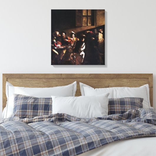 Caravaggio Der Ruf des Heiligen Matthew Leinwanddruck (Insitu (Schlafzimmer))