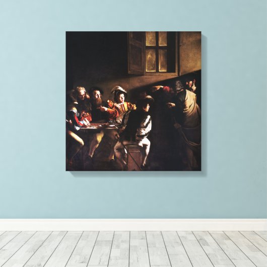 Caravaggio Der Ruf des Heiligen Matthew Leinwanddruck (Insitu (Holzboden))
