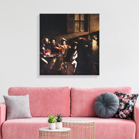 Caravaggio Der Ruf des Heiligen Matthew Leinwanddruck (Insitu (Wohnzimmer))