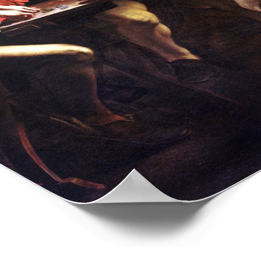 Caravaggio Der Ruf des Heiligen Matthew Poster (Ecke)