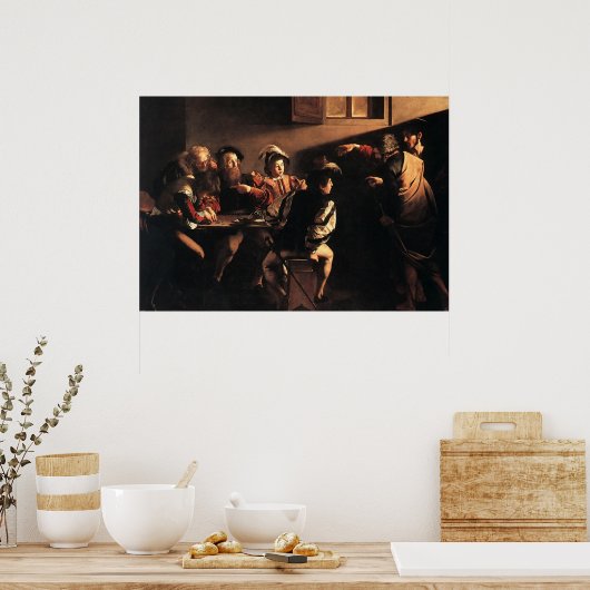 Caravaggio Der Ruf von St. Matthew Poster (Küche)