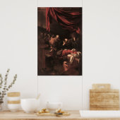 Caravaggio der Tod der Jungfrau Poster (Küche)