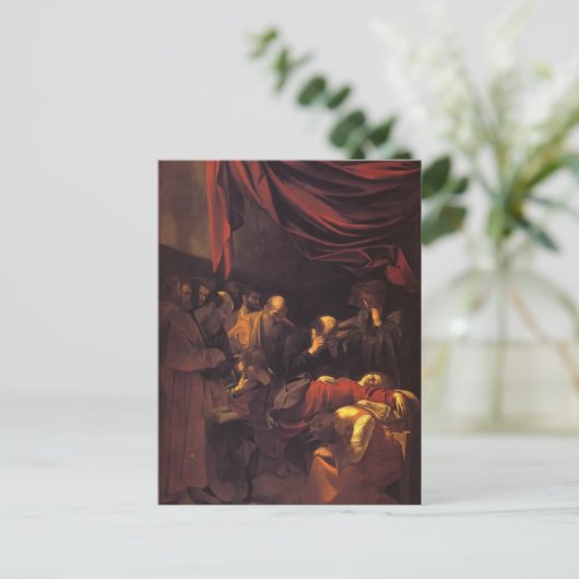Caravaggio - Der Tod der Jungfrau Postkarte (Stehend Vorderseite)
