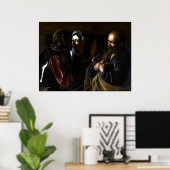 Caravaggio Der Verweigerer des Heiligen Peter Poster (Heimbüro)