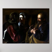 Caravaggio Der Verweigerer des Heiligen Peter Poster (Vorne)