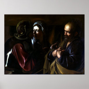 Caravaggio Der Verweigerer des Heiligen Peter Poster