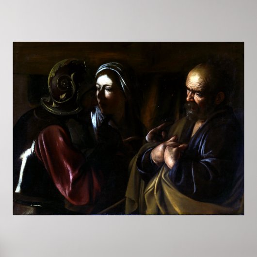 Caravaggio Der Verweigerer des Heiligen Peter Poster (Vorne)