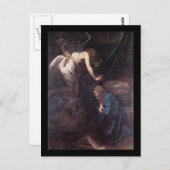 Caravaggio Die Bekanntgabe Postkarte (Vorne/Hinten)