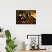 Caravaggio - Die Cardspitzen Poster (Heimbüro)
