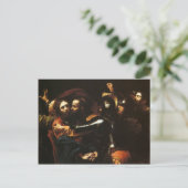 Caravaggio - Die Einnahme von Christus - Klassisch Postkarte (Stehend Vorderseite)