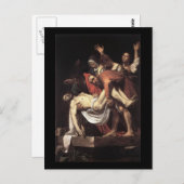Caravaggio Die Entombierung Postkarte (Vorne/Hinten)