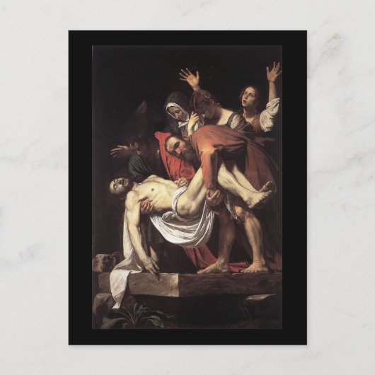 Caravaggio Die Entombierung Postkarte (Vorderseite)