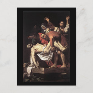 Caravaggio Die Grablegung Postkarte